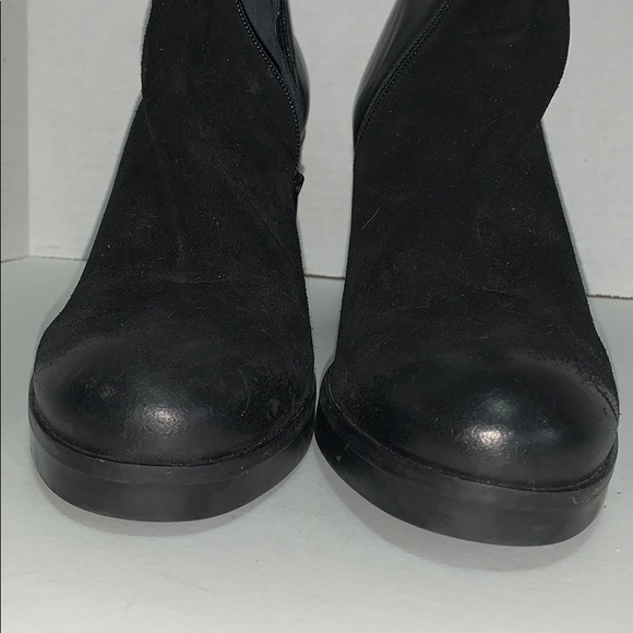 NWOT STRATEGIA Black Leather Ankle Boots - Picture 13 of 14